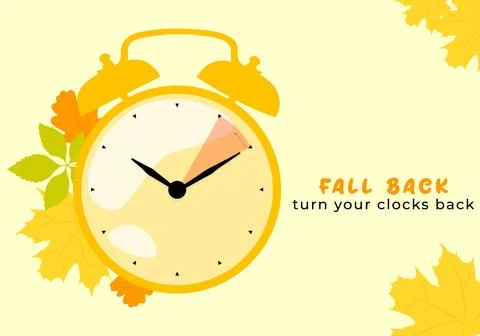 Fall back vector illustration. Stock Illustration