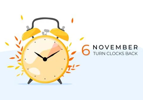 Fall back vector illustration. Stock Illustration