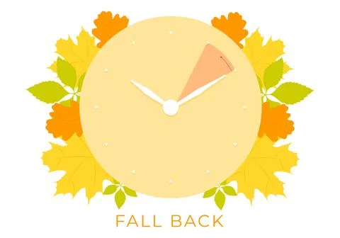 Fall back vector illustration Stock Illustration