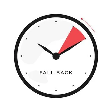 Fall back vector illustration. Stock Illustration