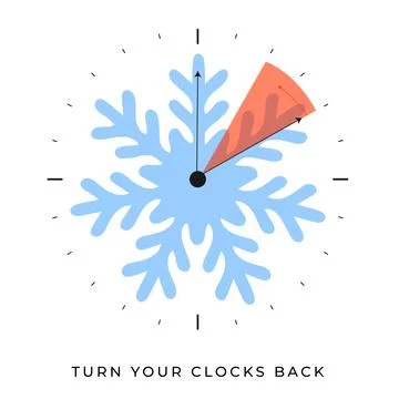 Fall back vector illustration. Stock Illustration