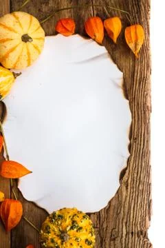 Fall background old board space text 스톡 사진