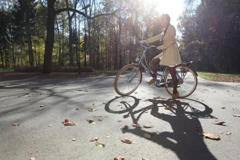 Fall bike trip Foto stock