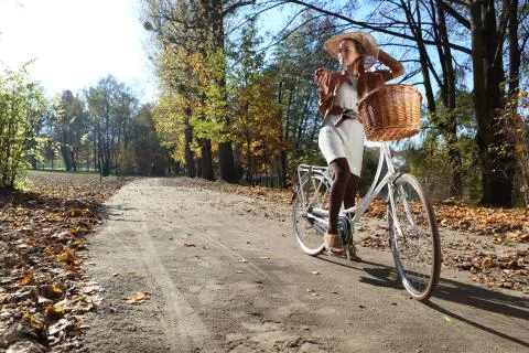 Fall bike trip Stock Photos