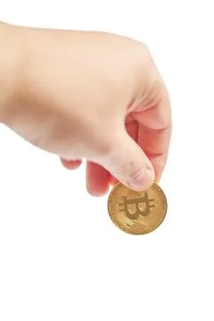 The fall of bitcoin Stock Photos