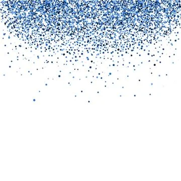 Fall the blue glittering tinsel. Stock Illustration