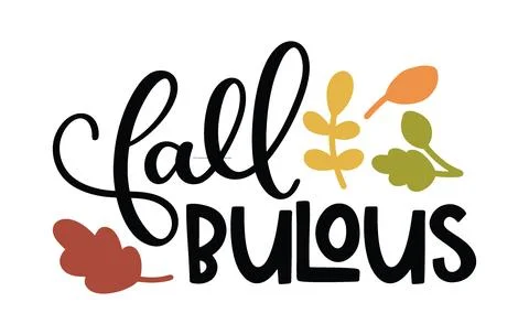Fall bulous typography t-shirt design, tee print, t-shirt design Illustrazione stock