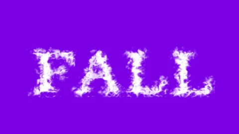 Fall cloud text effect violet isolated background Stock Footage 138721848