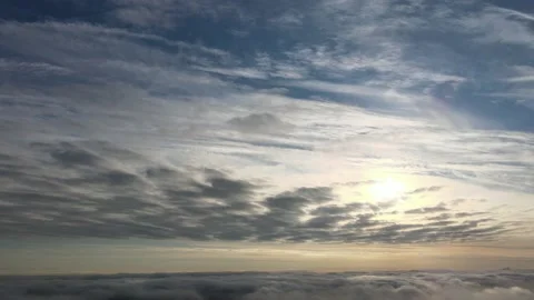 Fall from the Clouds Stock Footage 166803850