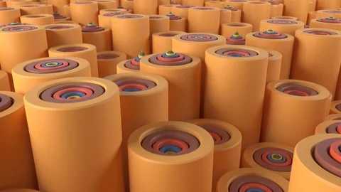 Fall Colored Tubes Animating 库存影片 95252813