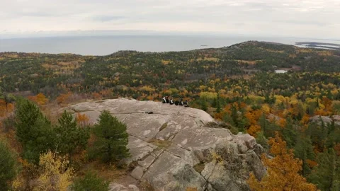 Fall colors in Northern Michigan. Stock Footage 137122553