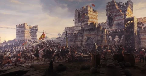 Fall of Constantinople Stock-Footage 64071651