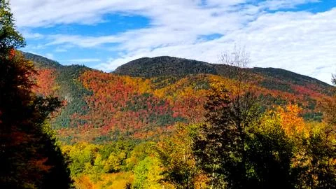 Fall Covered Mountain Foto stock