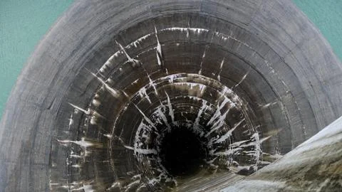 Fall on the dam Stock Photos