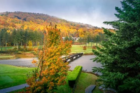 Fall day mountain Stock Photos