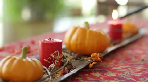 Fall Decorations, Light candle WS Видео 12289072