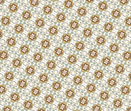 Fall deep cinnamon: repeatable decorative tile pattern in dark chocolate, cinnam Stock Illustration