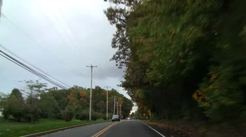 Fall driving Stock Footage 8913330