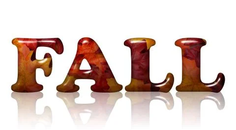 Fall in Fall Leaves Stock Illustration