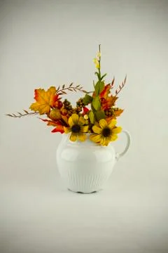 Fall Flower Arrangement Stock Photos