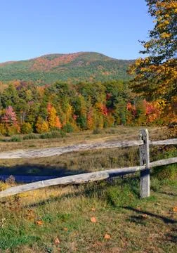 Fall foliage in the Adirondacks, New York Foto stock