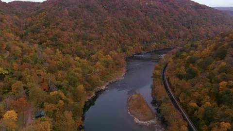 Fall Foliage West Virginia - 2 Video stock 255634159