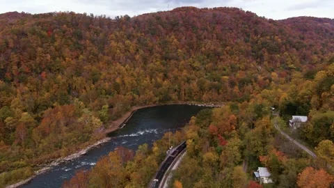 Fall Foliage West Virginia  - 3 Stock Footage 255634166