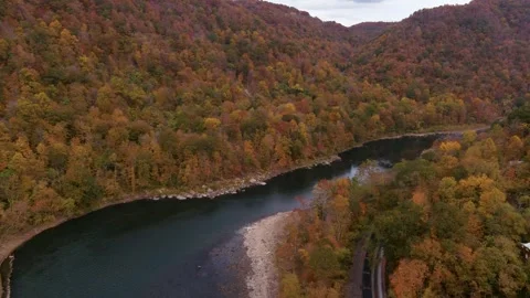 Fall Foliage West Virginia  Stock Footage 255634172