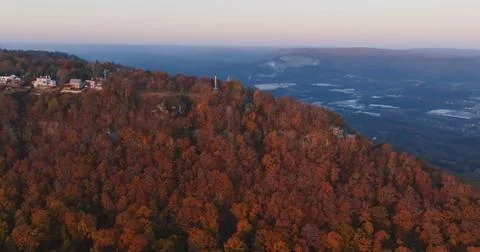Fall Forest in Full Color from Above Stock Photos