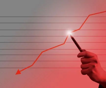 Fall graph Stock Illustration