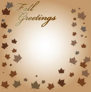 Fall greetings vector background 스톡 일러스트