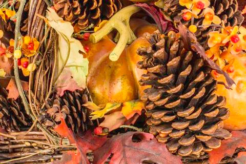 Fall harvest scene Stock Photos