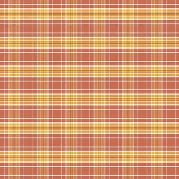 Fall harvest tartan plaid pattern background in rust orange yellow and white 库存插图