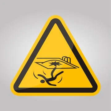 Fall Hazard Symbol Sign Isolate on White Background,Vector Illustration Stock Illustration