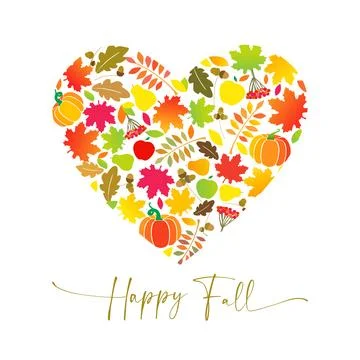 Fall heart Stock-Illustration