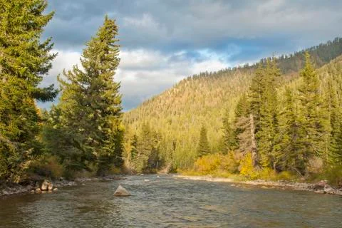 Fall hoback river Stock-Fotos