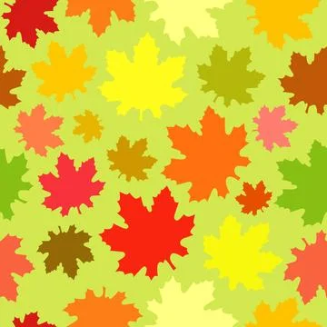 Fall holidays seamless texture Stock Illustration