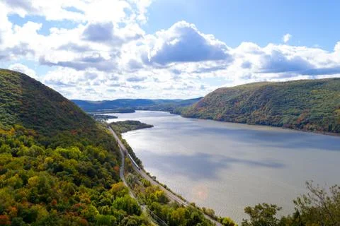 Fall by the Hudson Stock Photos