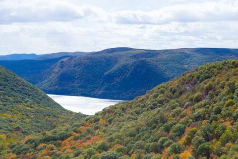 Fall by the Hudson River Stock Photos