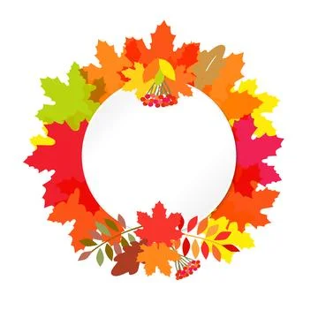 Fall label tag Stock Illustration