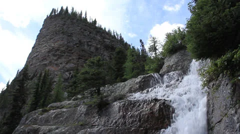 Fall lake Louise WS Stock Footage 26136149