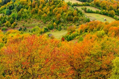 Fall landscape in the mountains Stock-Fotos
