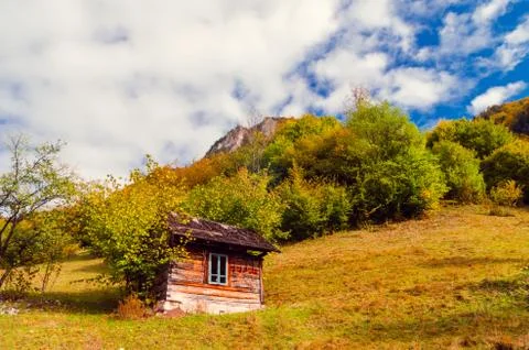 Fall landscape in the mountains Stock Photos