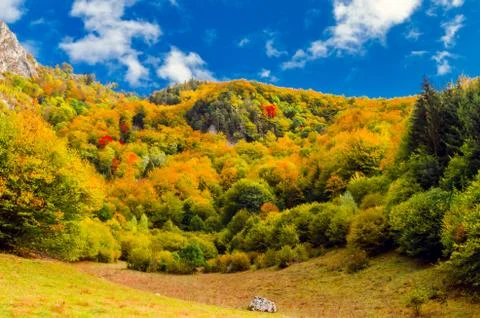 Fall landscape in the mountains Foto stock