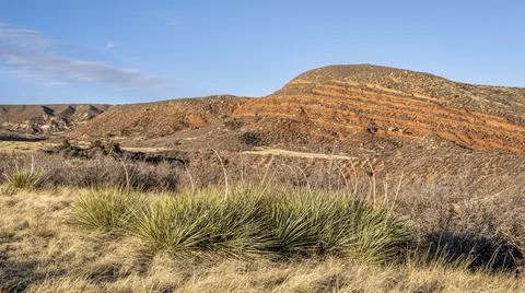 Fall landscape of Red Mountain Open Space Stock Photos