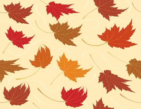 Fall leaf background 库存插图