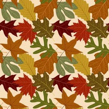 Fall leaf background Stock Illustration
