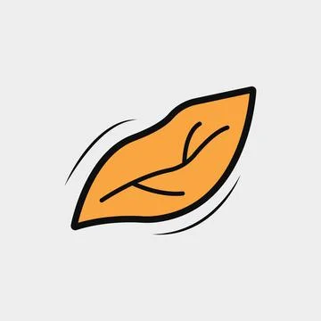 Fall Leaf Doodle Stock Illustration