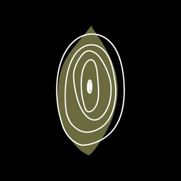 Fall leaf icon vector illustration. Hand drawn colorful design. Isolated graphic Stock Illustration