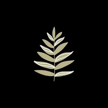 Fall leaf icon vector illustration. Hand drawn colorful design. Isolated graphic Stock Illustration